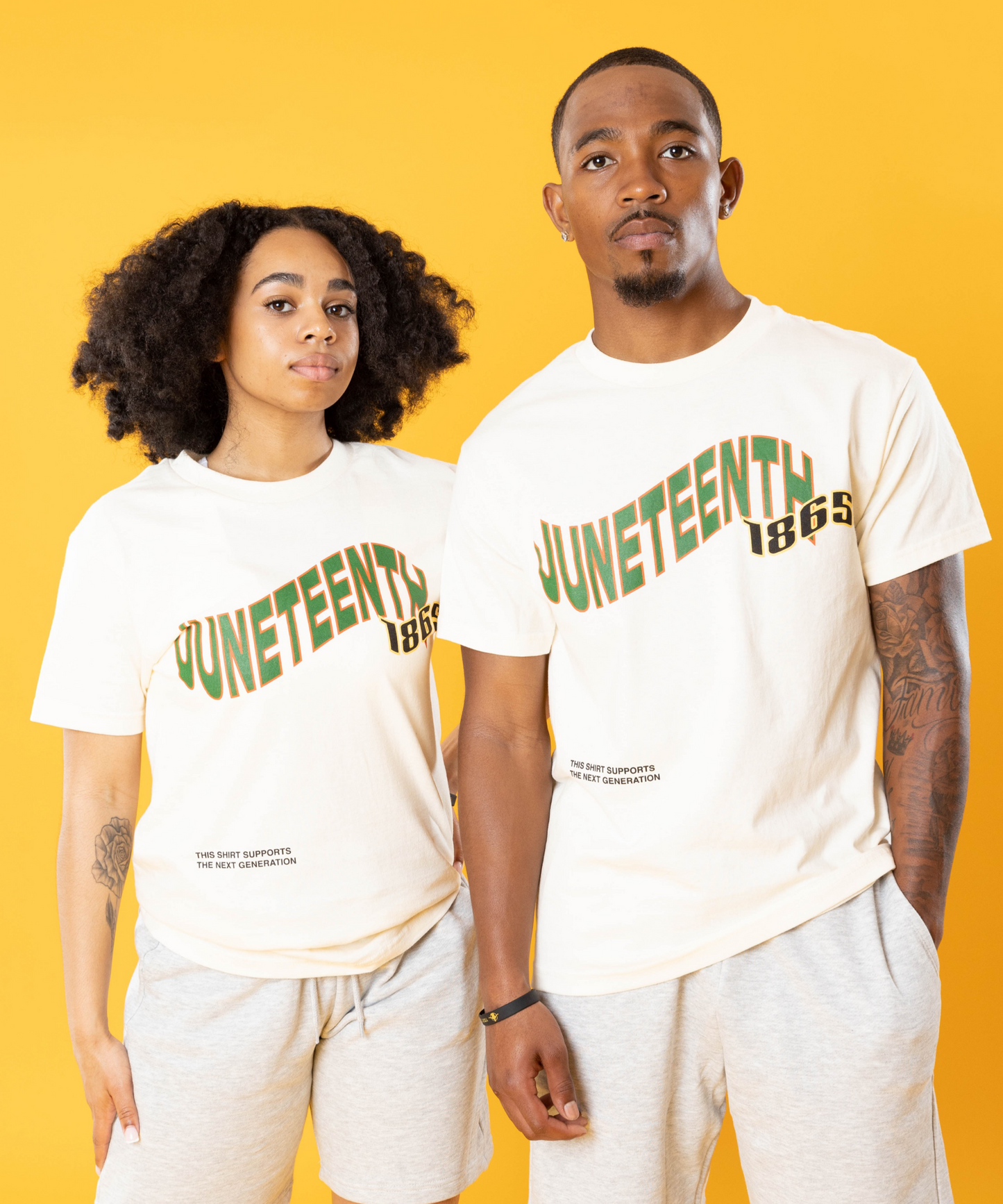 JUNETEENTH TEE - BONE