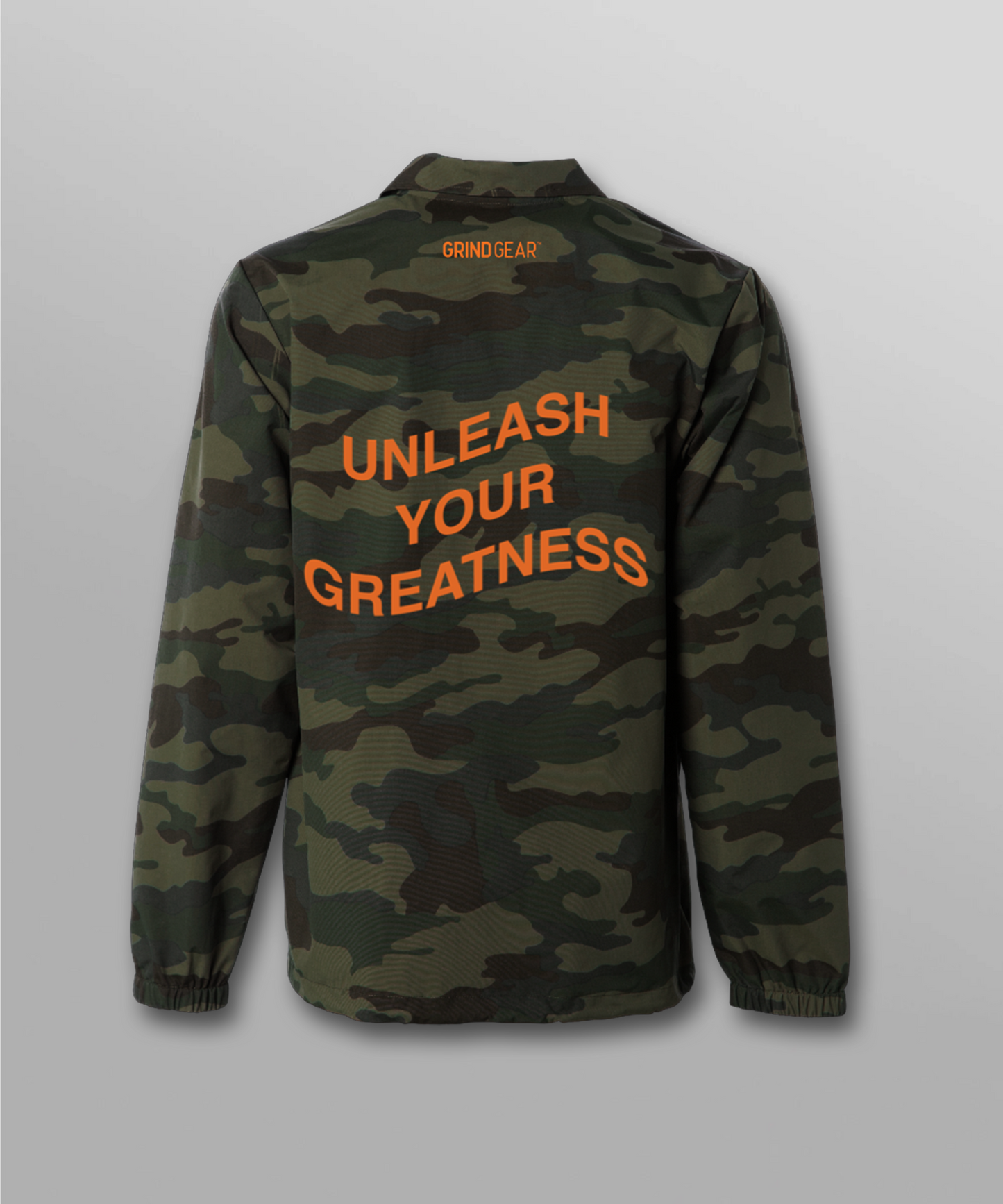 Unleash Your Greatness Camo Jacket