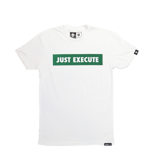 Just Execute T- Shirt - White/Green